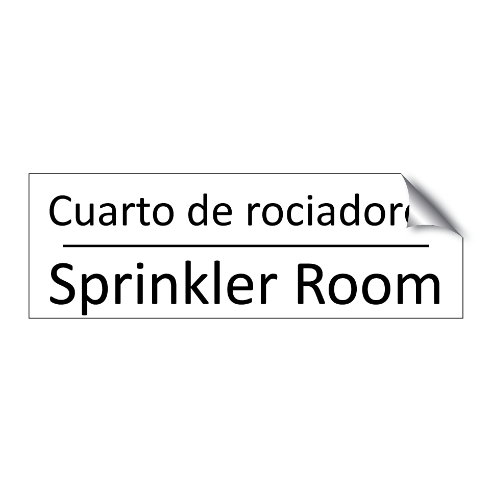 Cuarto de rociadores - Sprinkler Room