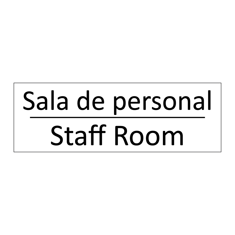 Sala de personal - Staff Room