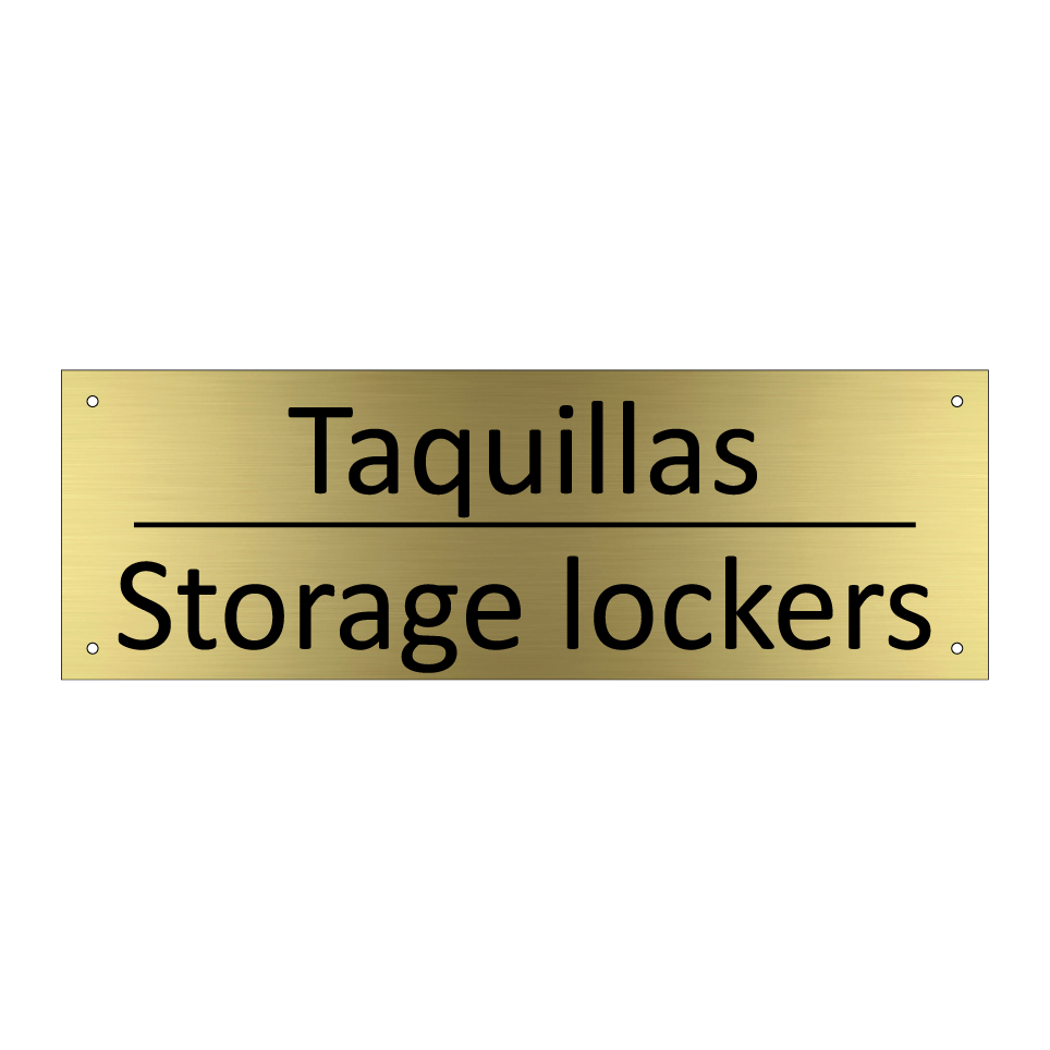 Taquillas - Storage lockers