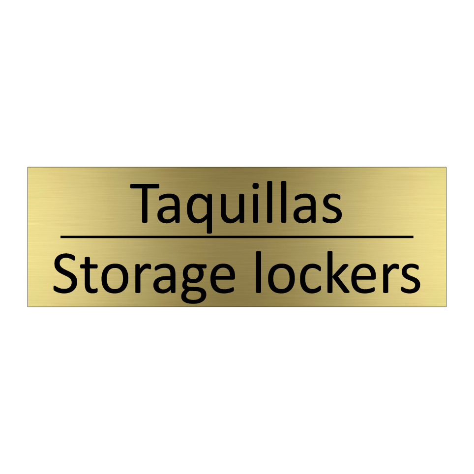 Taquillas - Storage lockers