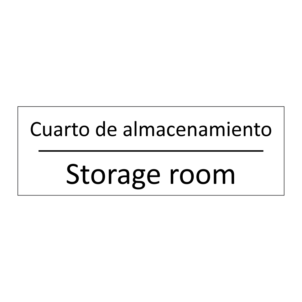Cuarto de almacenamiento - Storage room