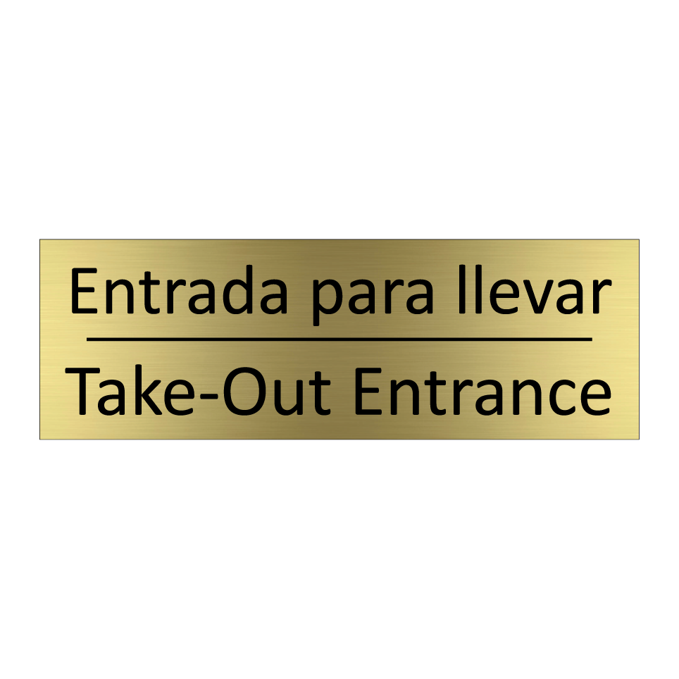 Entrada para llevar - Take-Out Entrance
