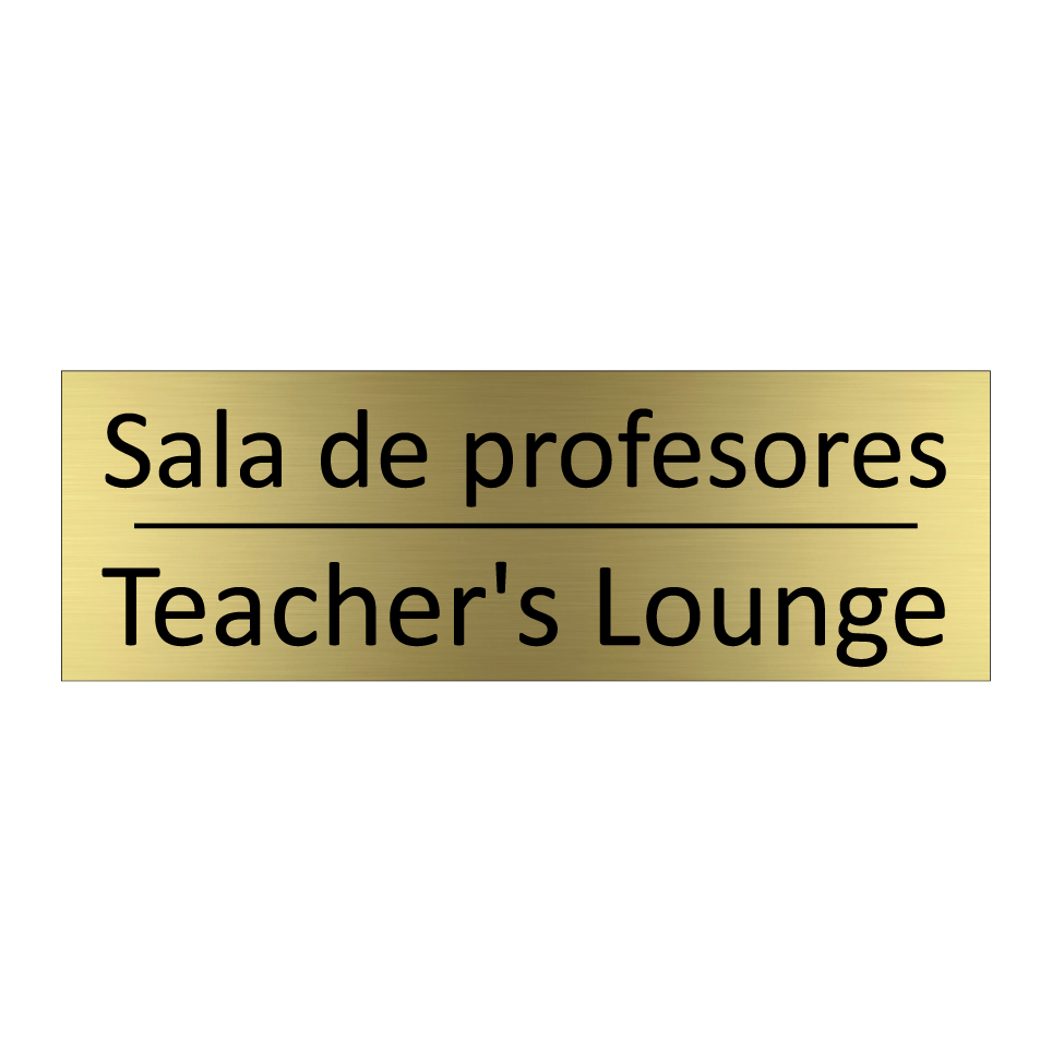 Sala de profesores - Teacher's Lounge