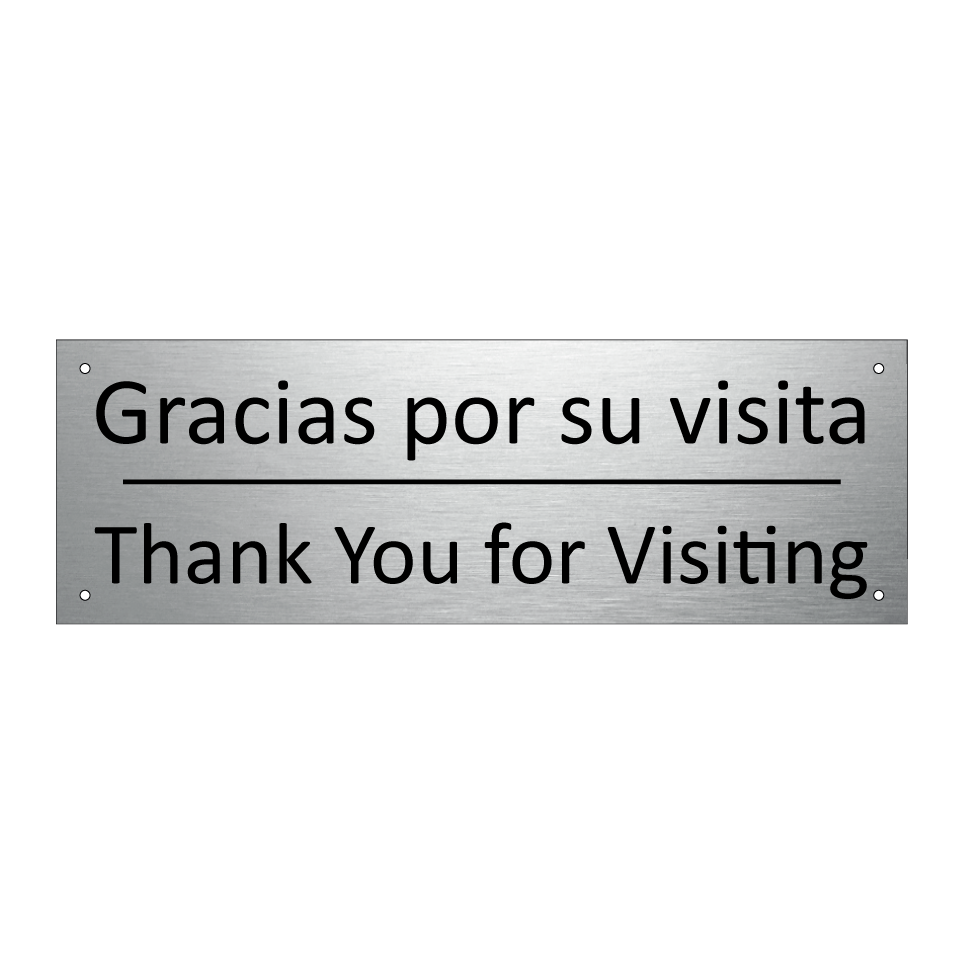 Gracias por su visita - Thank You for Visiting