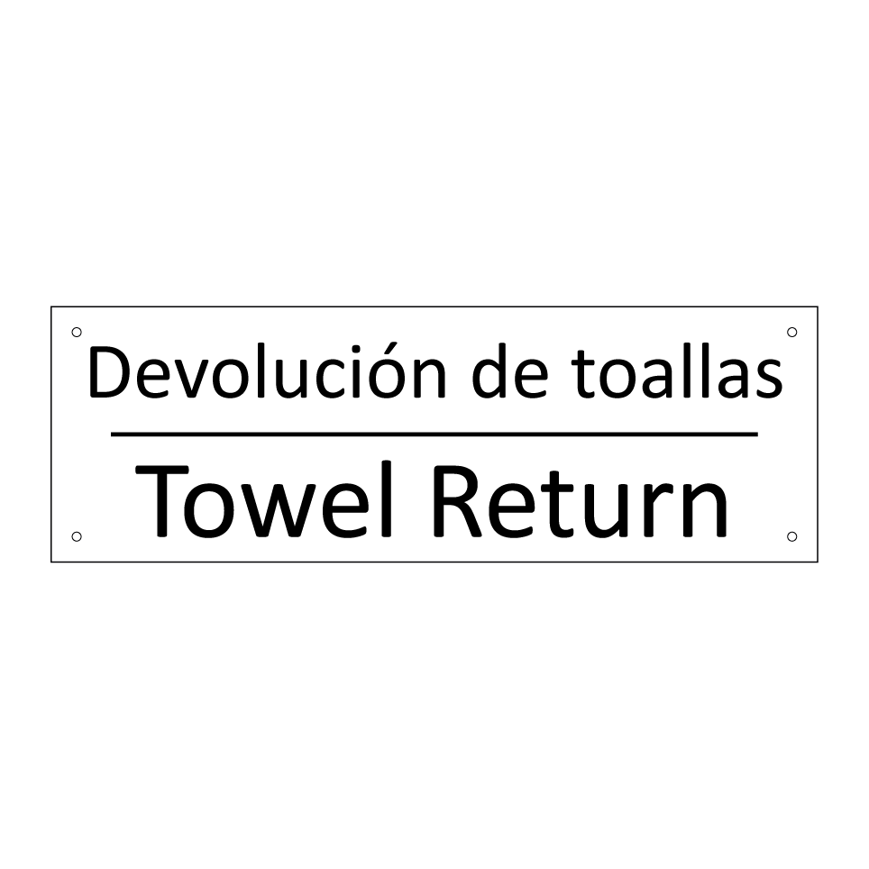 Devolución de toallas - Towel Return