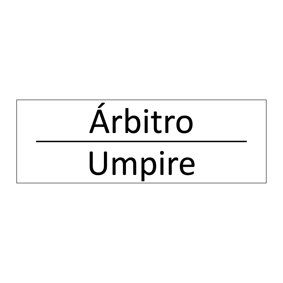 Árbitro - Umpire