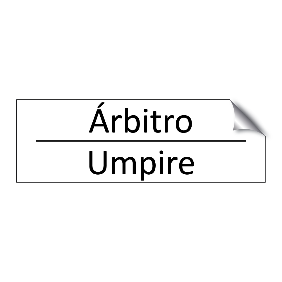 Árbitro - Umpire