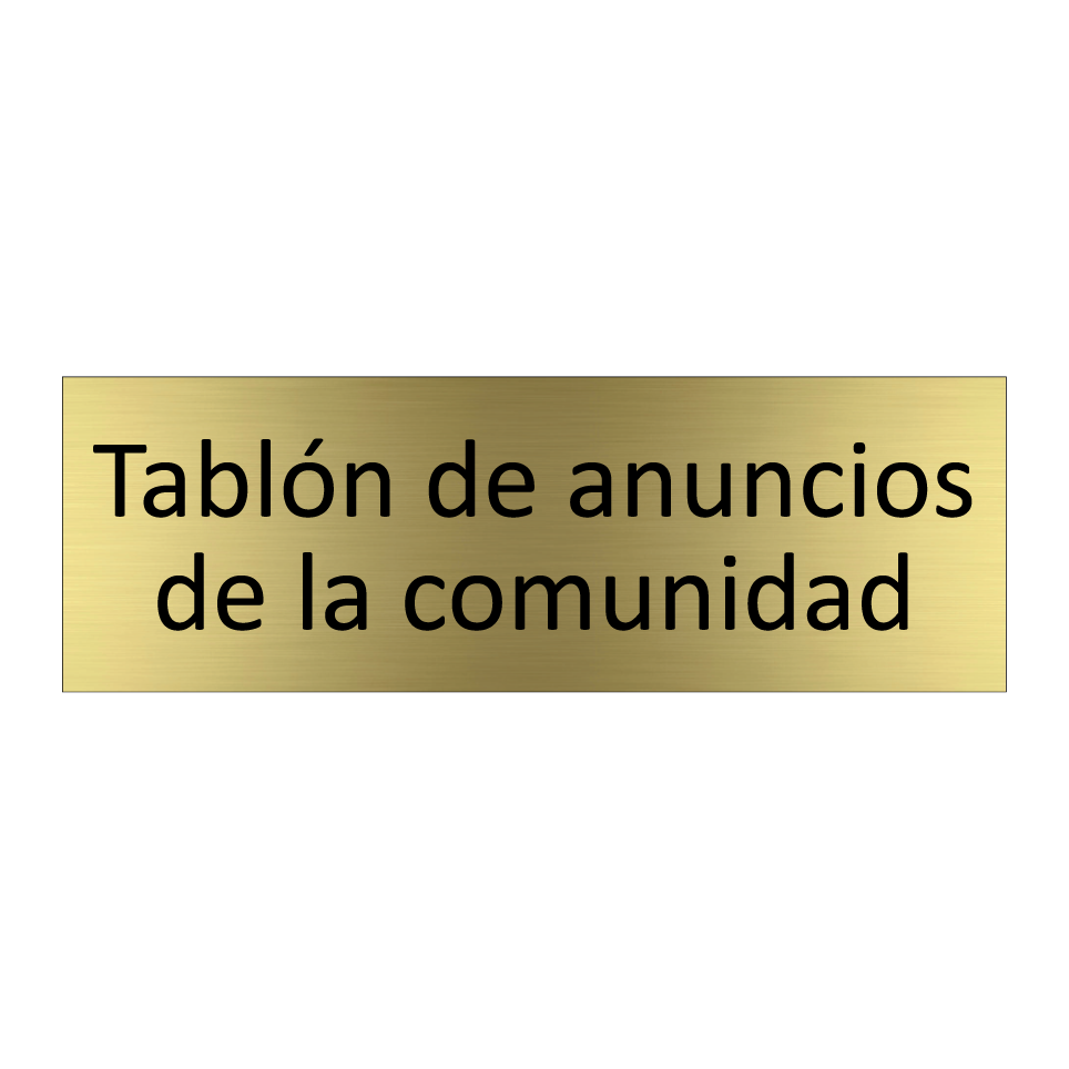 Tablón de anuncios de la comunidad