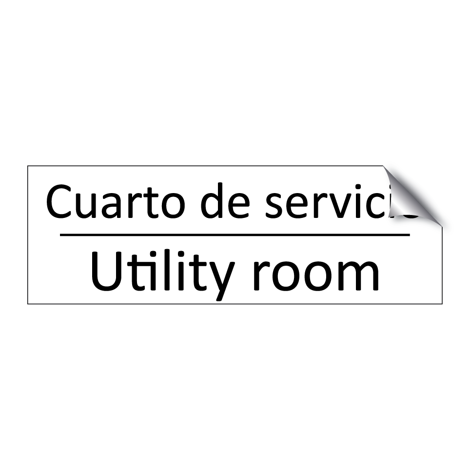 Cuarto de servicio - Utility room