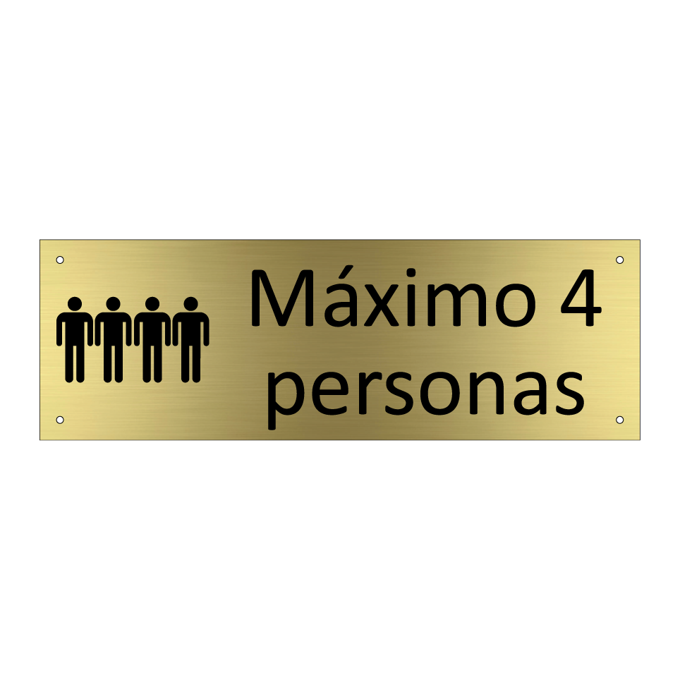 Máximo 4 personas