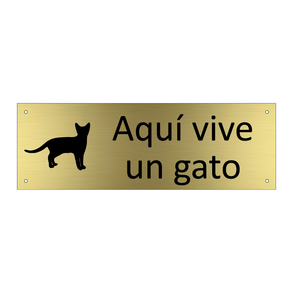 Aquí vive un gato