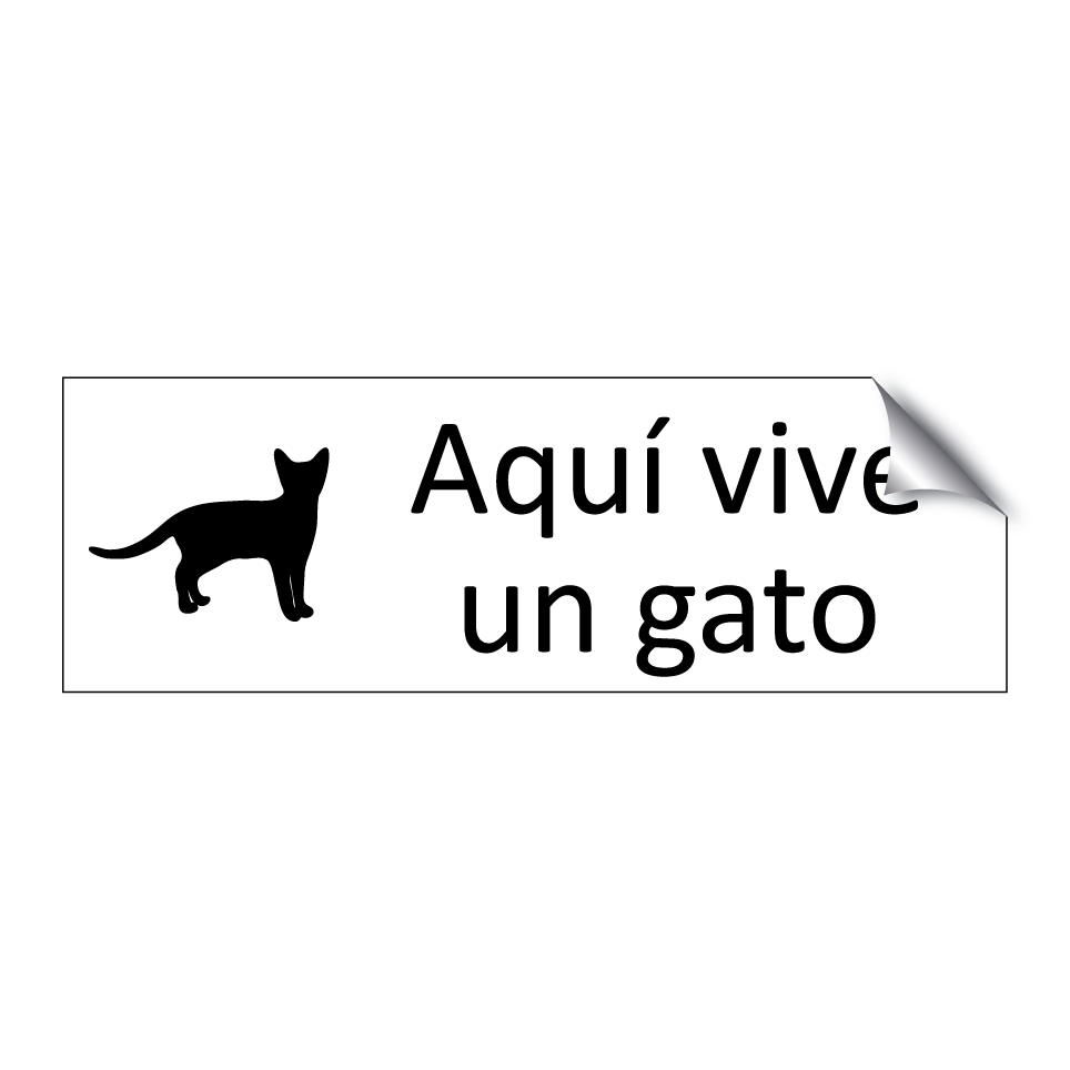 Aquí vive un gato