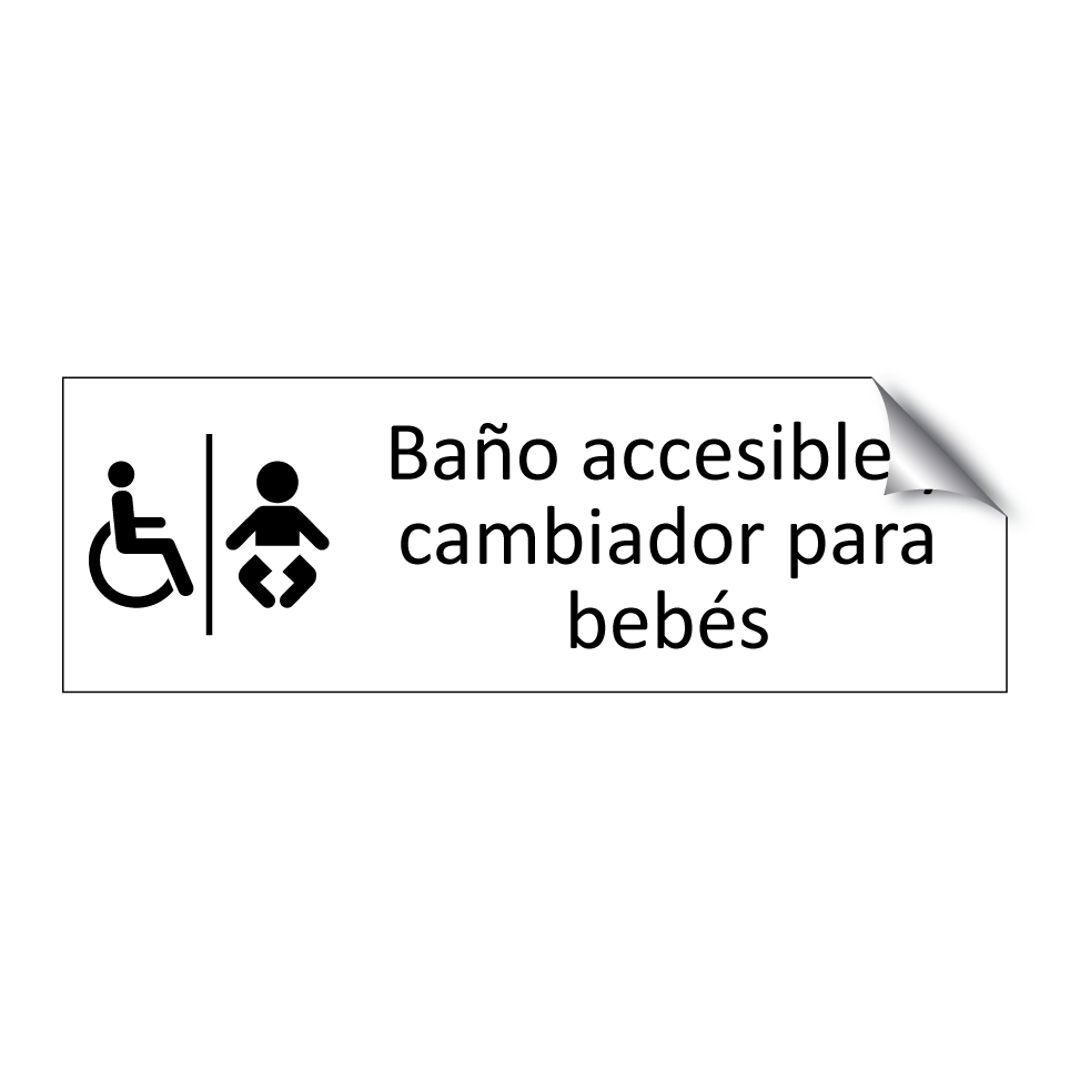 Baño accesible y cambiador para bebés