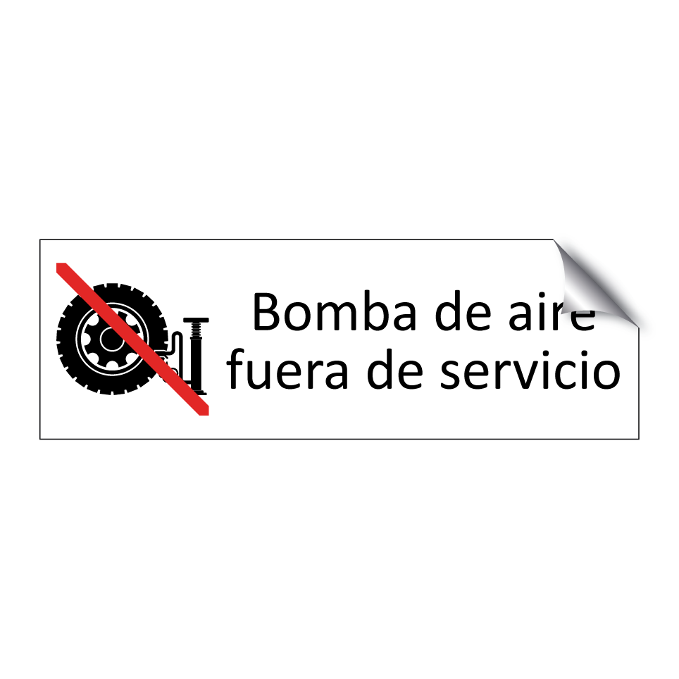 Bomba de aire fuera de servicio
