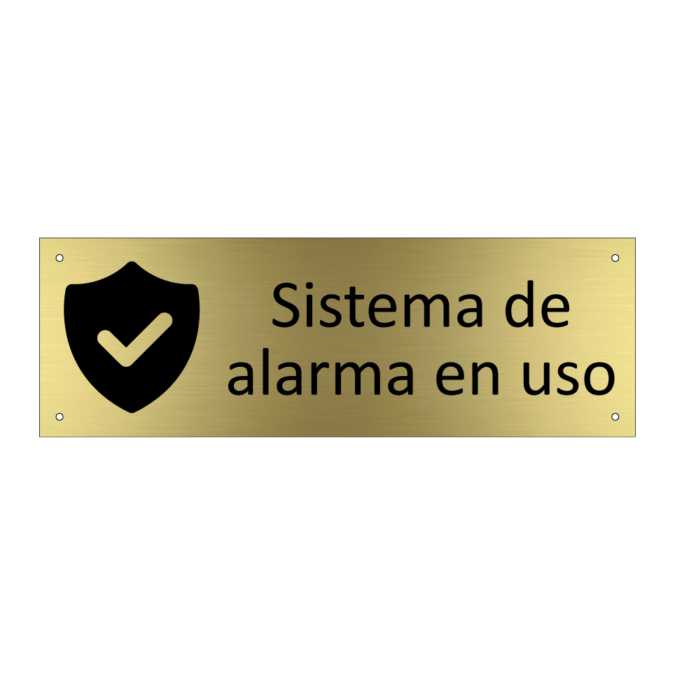 Sistema de alarma en uso