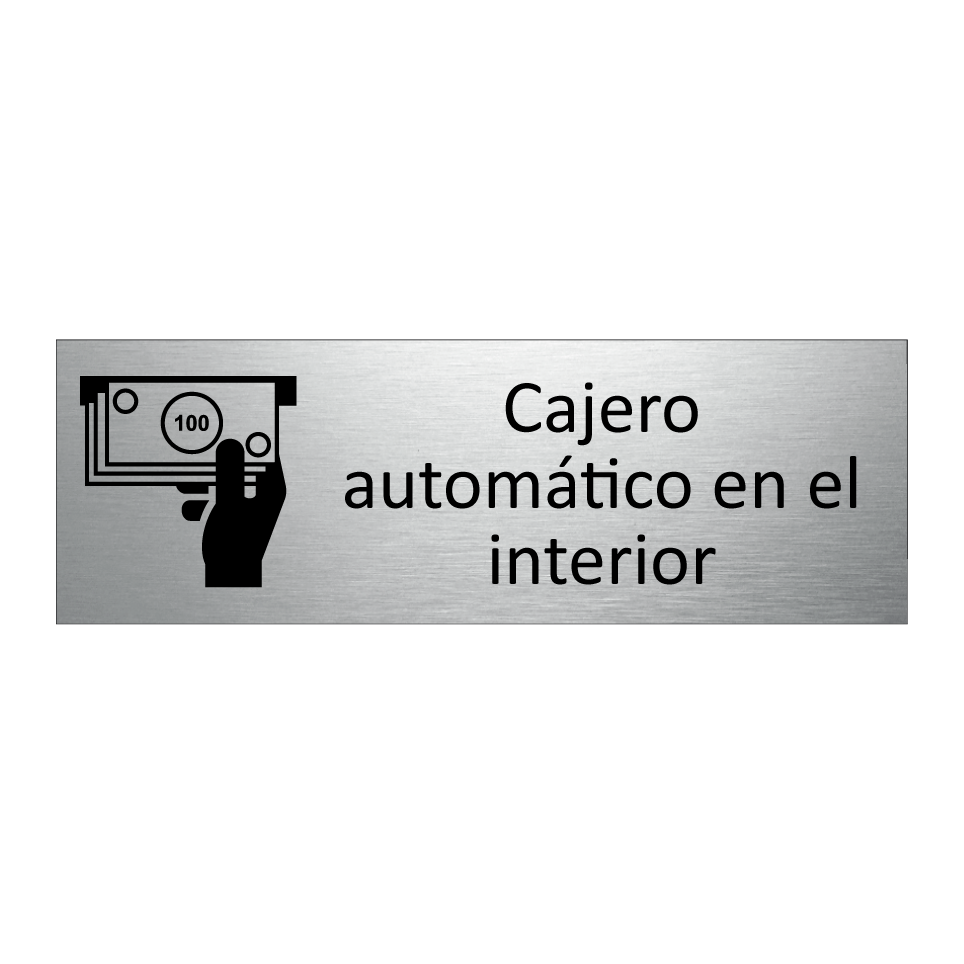 Cajero automático en el interior