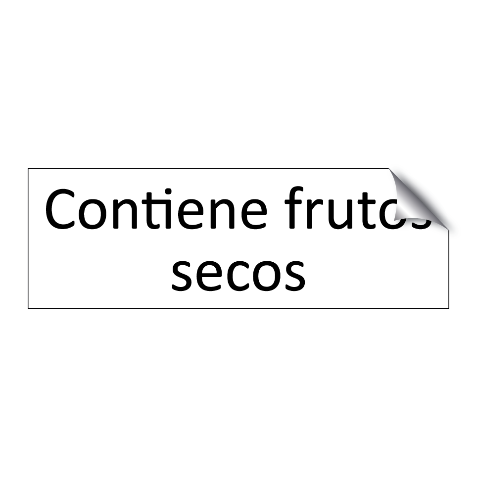 Contiene frutos secos
