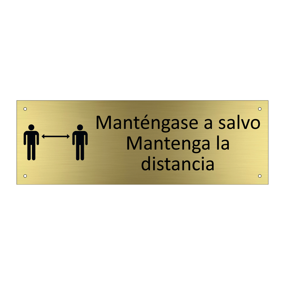 Manténgase a salvo Mantenga la distancia