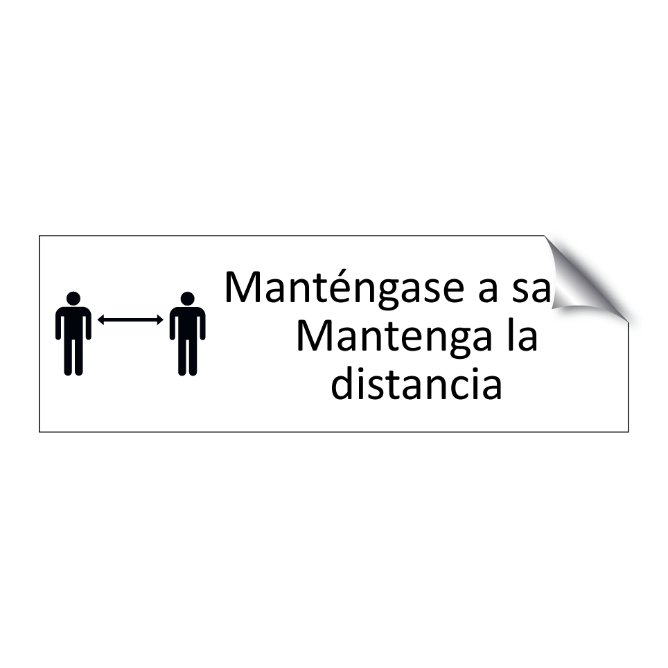 Manténgase a salvo Mantenga la distancia