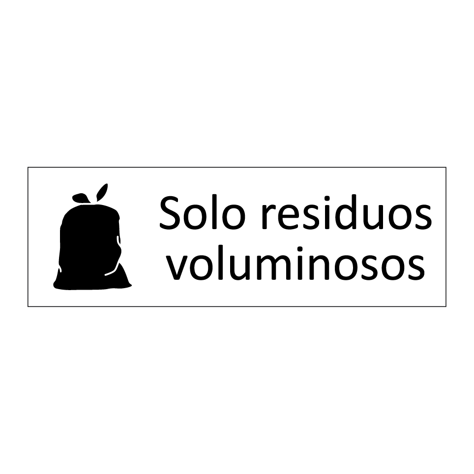 Solo residuos voluminosos