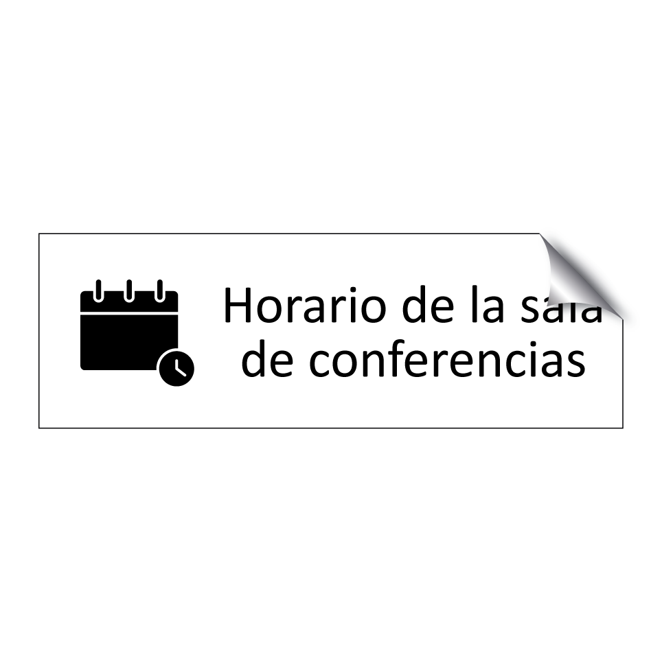 Horario de la sala de conferencias