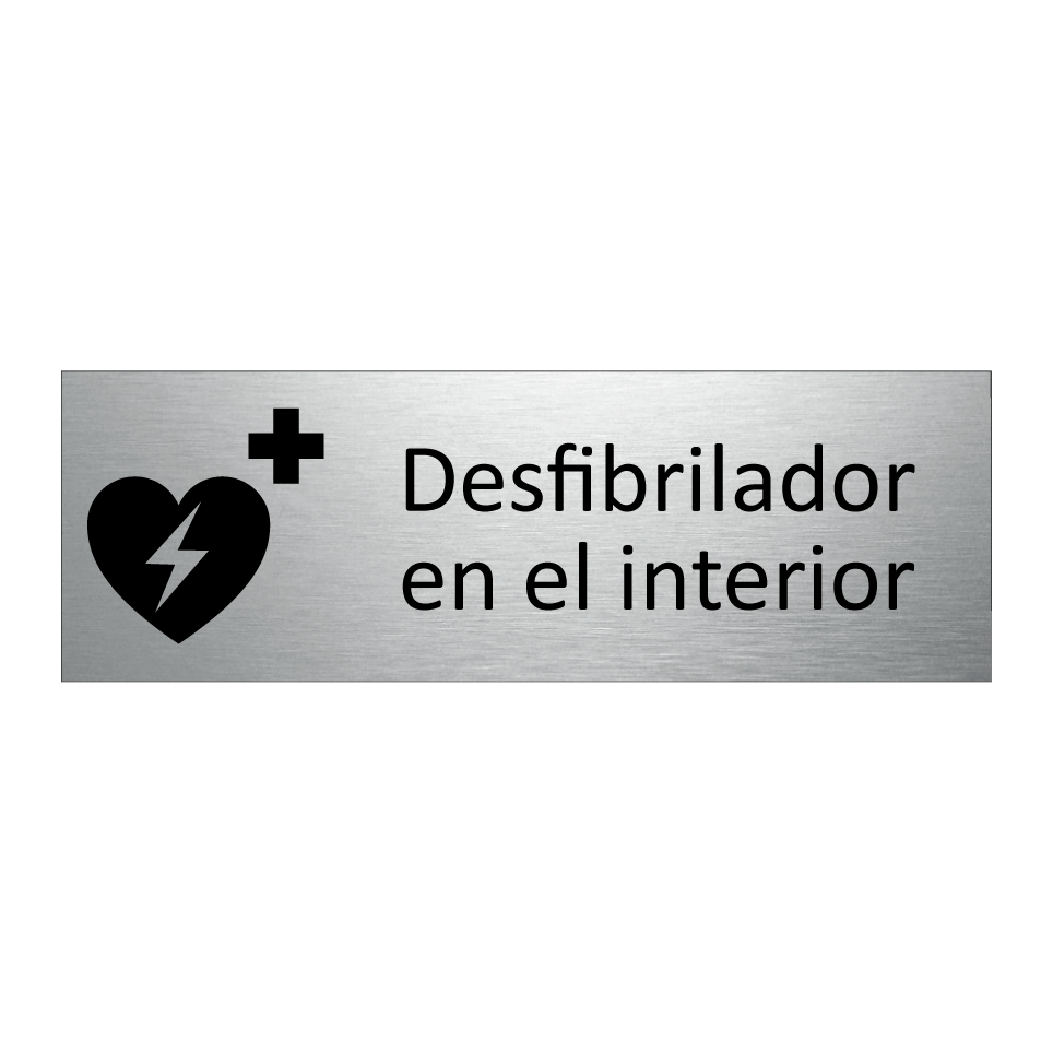 Desfibrilador en el interior