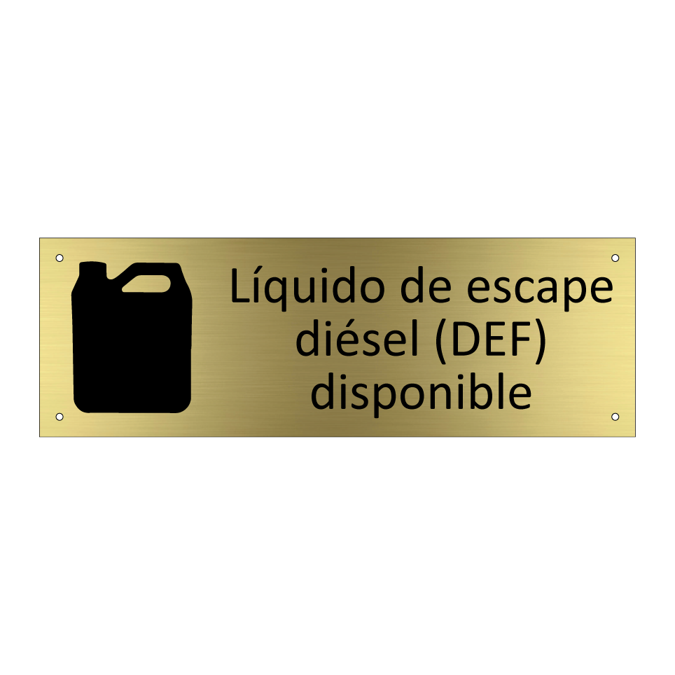 Líquido de escape diésel (DEF) disponible