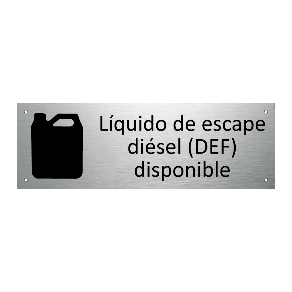 Líquido de escape diésel (DEF) disponible