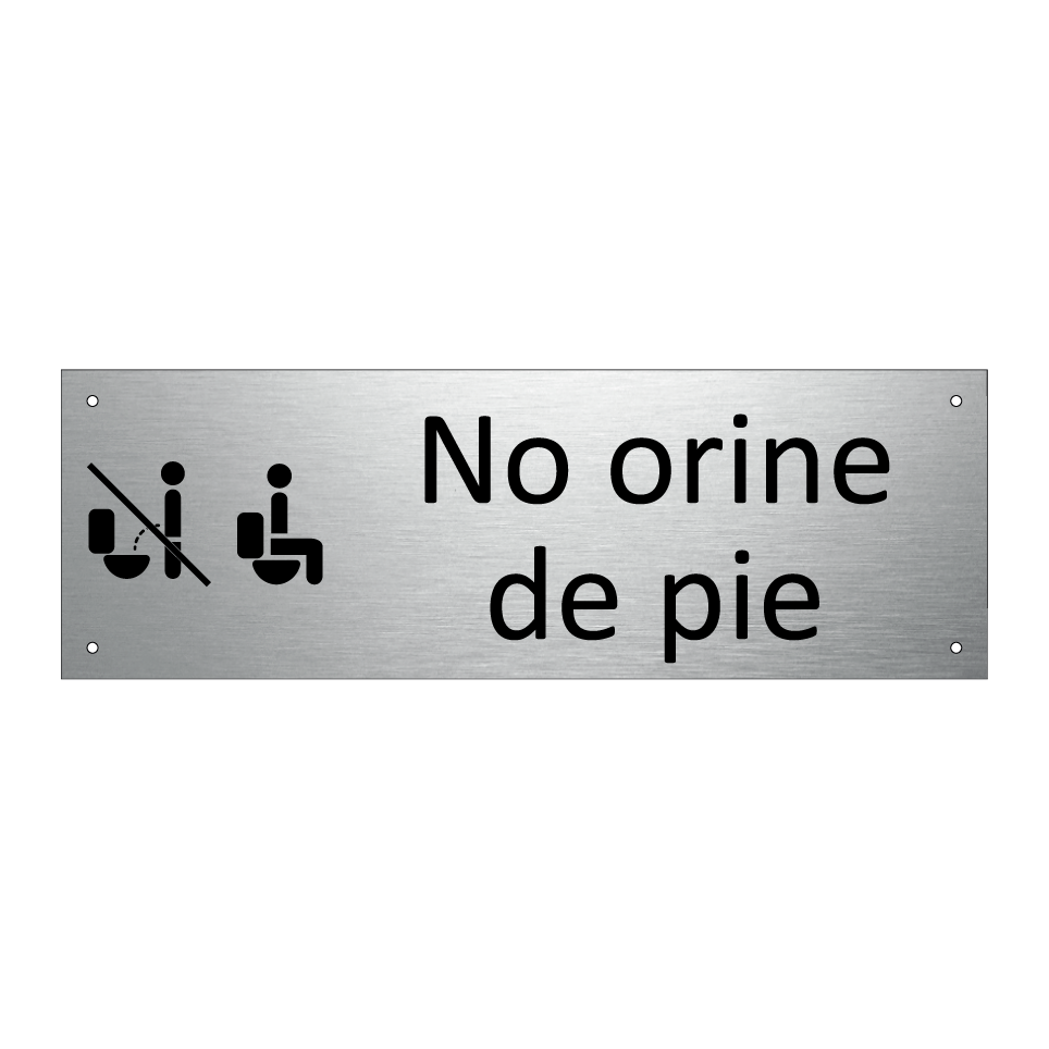 No orine de pie