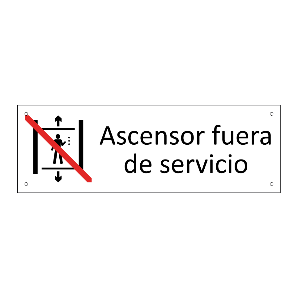 Ascensor fuera de servicio