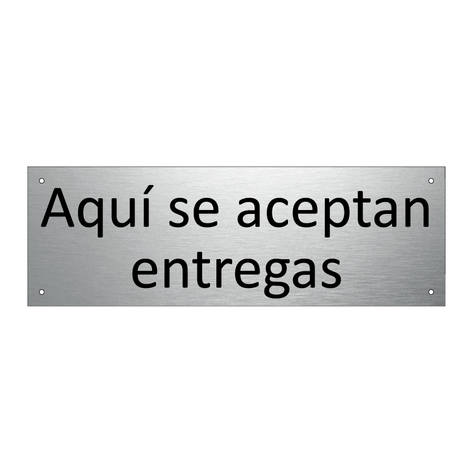 Aquí se aceptan entregas