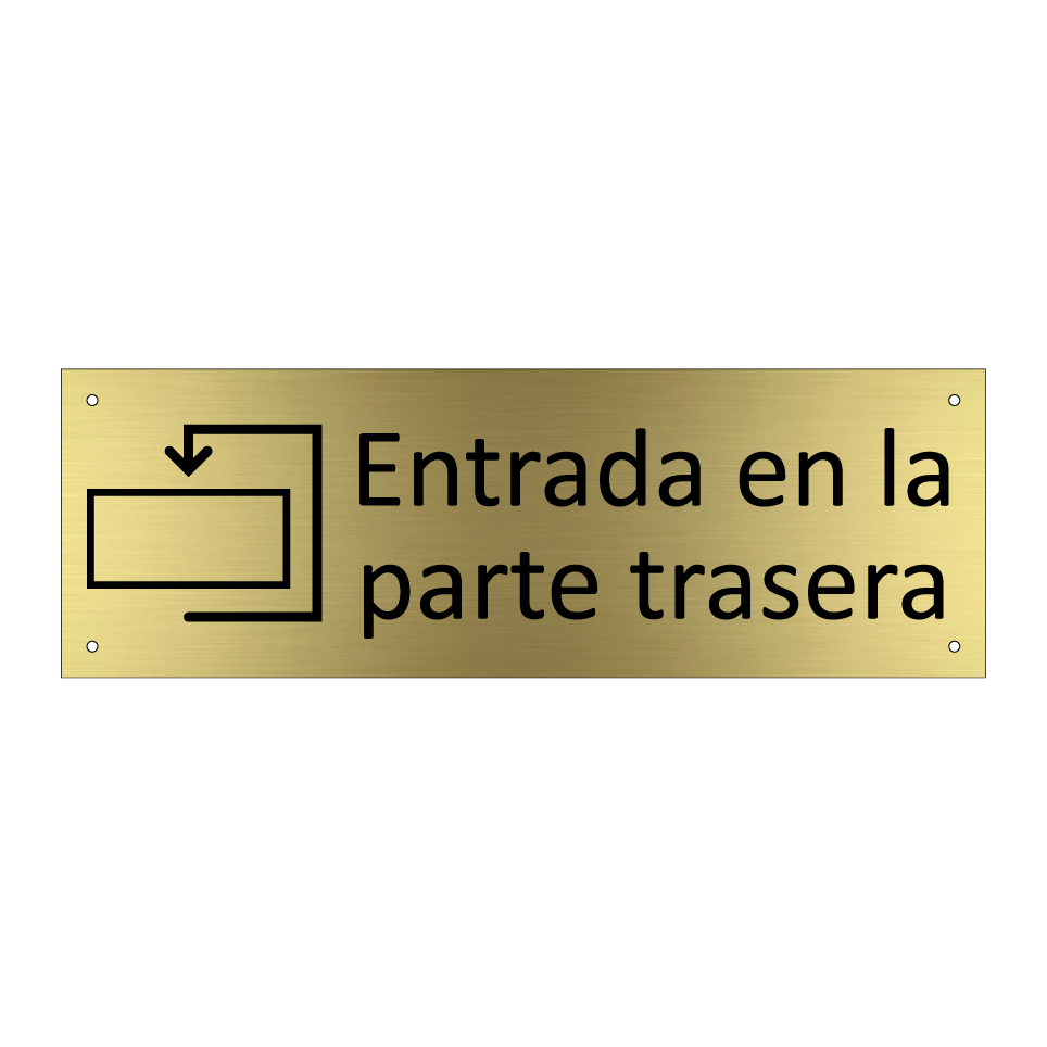 Entrada en la parte trasera
