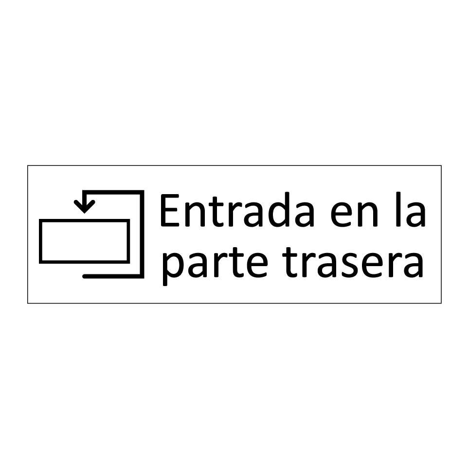 Entrada en la parte trasera