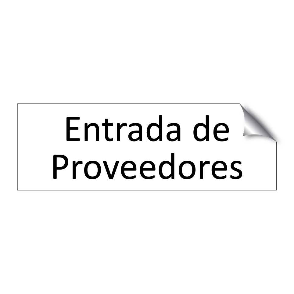 Entrada de Proveedores