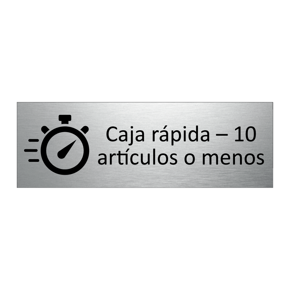Caja rápida – 10 artículos o menos