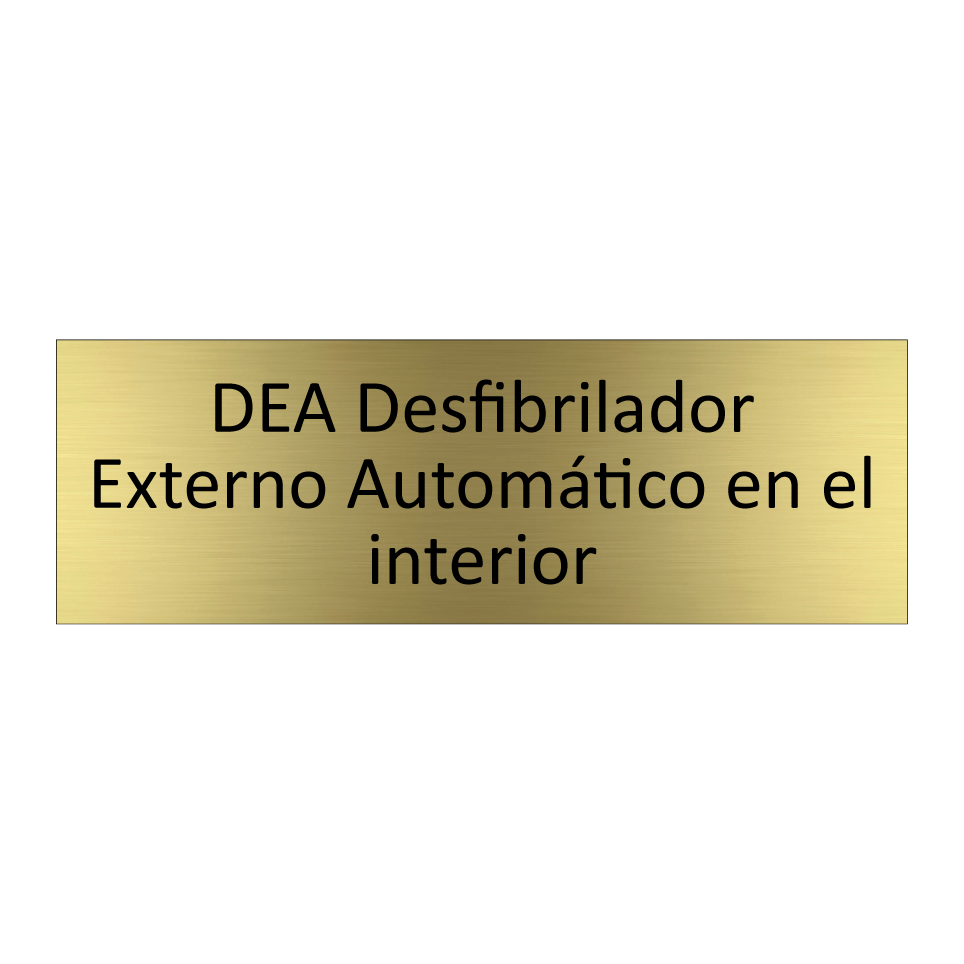 DEA Desfibrilador Externo Automático en el interior