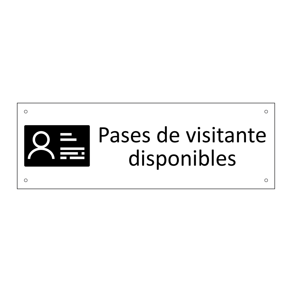 Pases de visitante disponibles