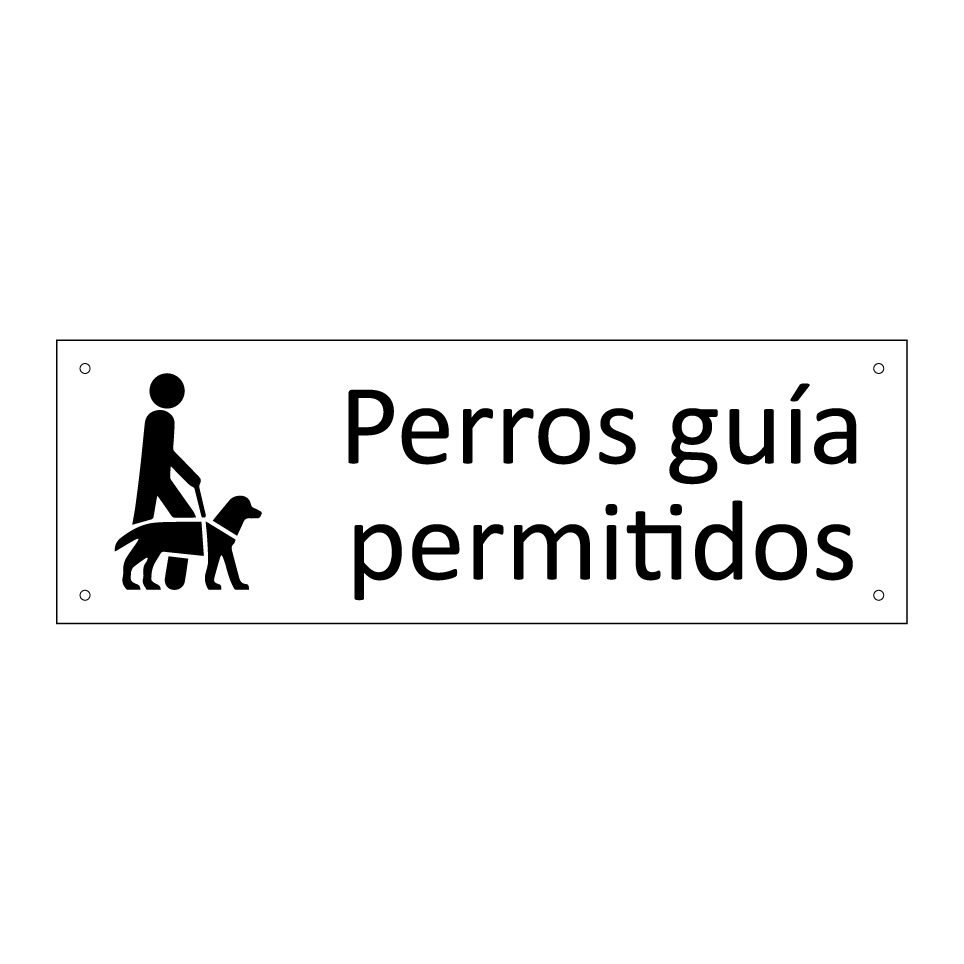 Perros guía permitidos