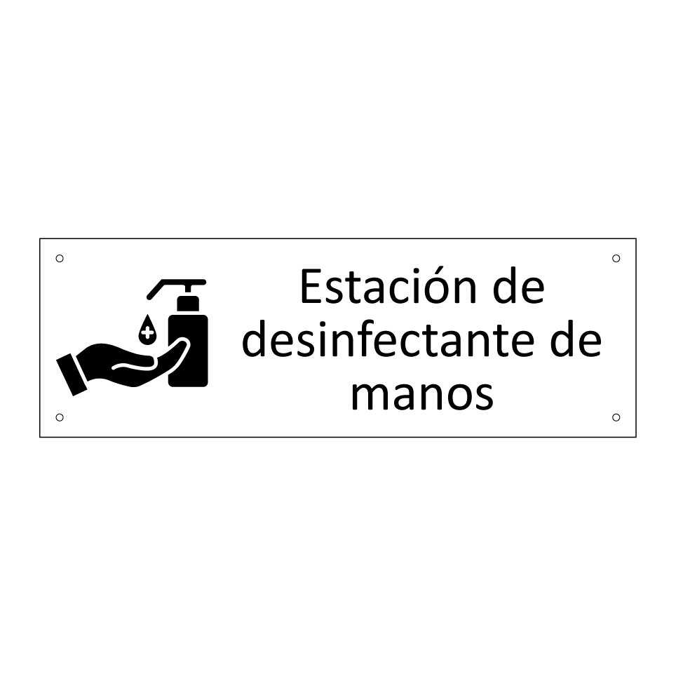Estación de desinfectante de manos