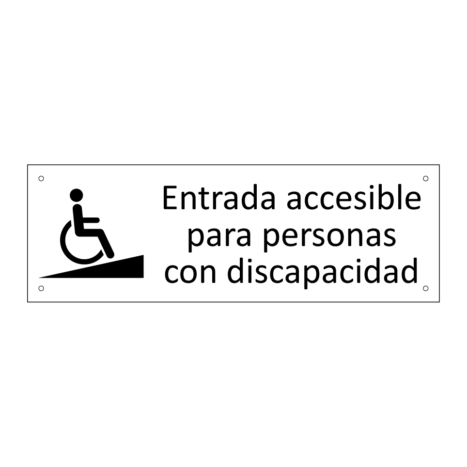 Entrada accesible para personas con discapacidad