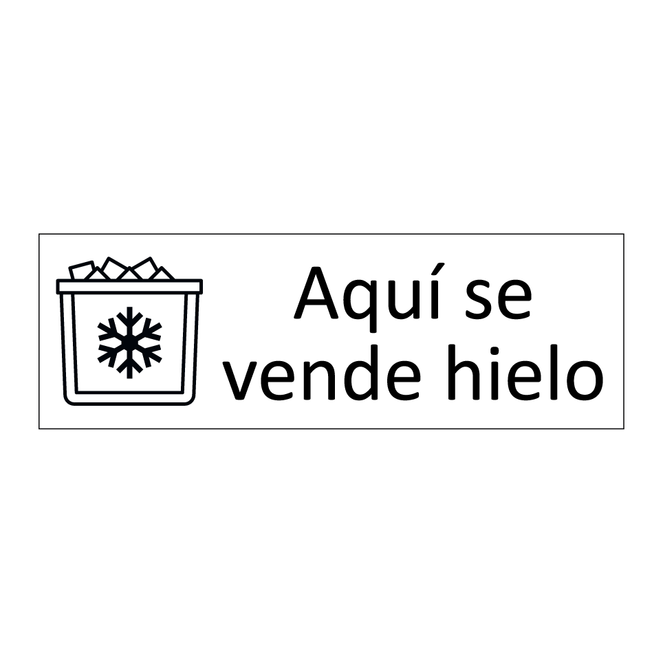 Aquí se vende hielo