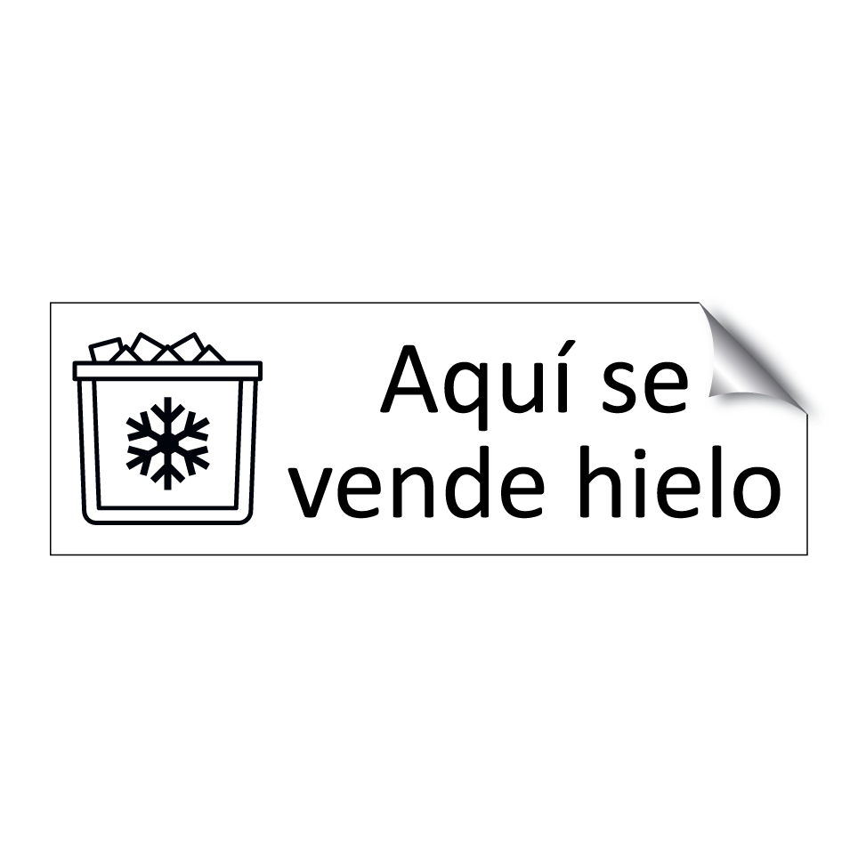 Aquí se vende hielo