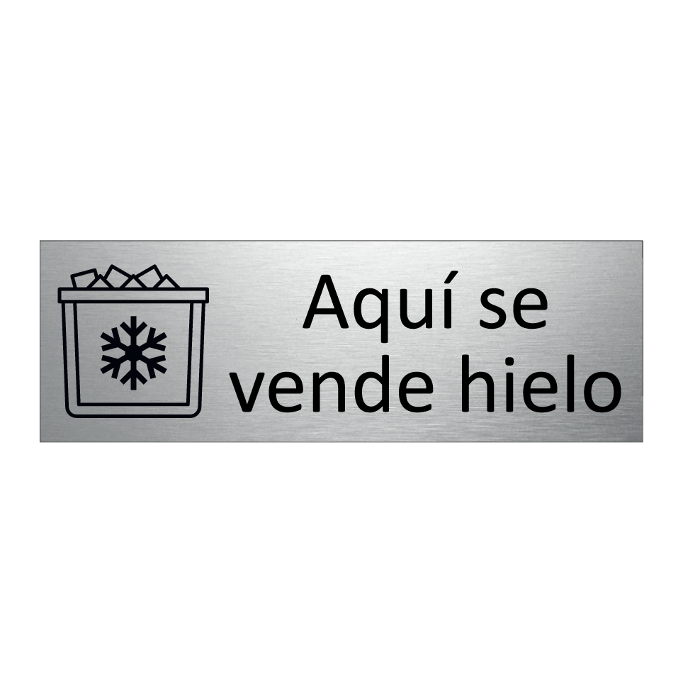 Aquí se vende hielo
