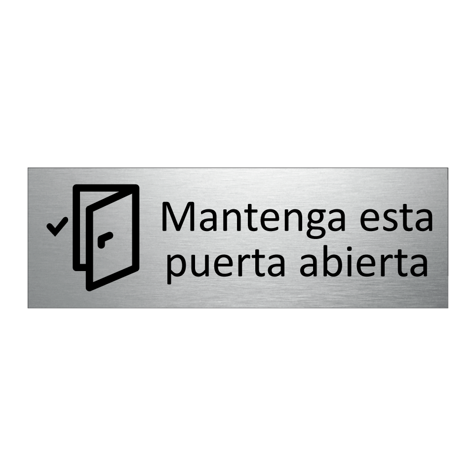 Mantenga esta puerta abierta