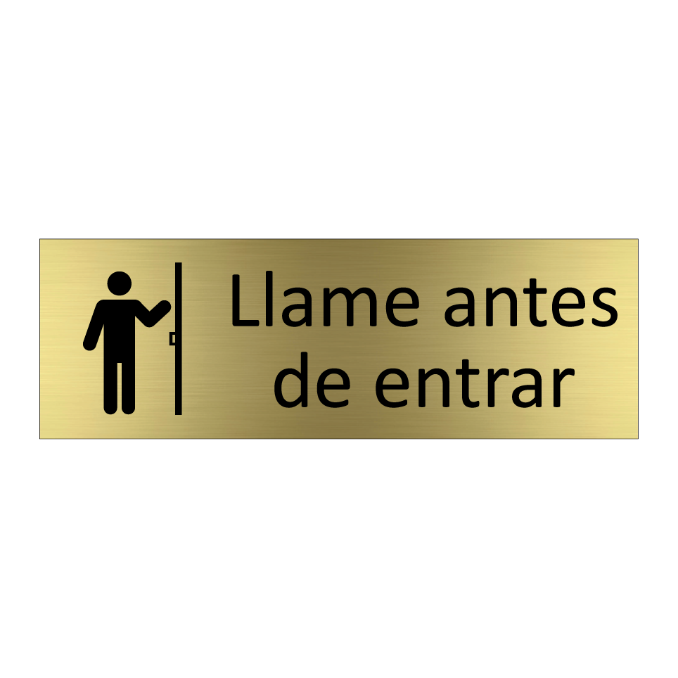 Llame antes de entrar