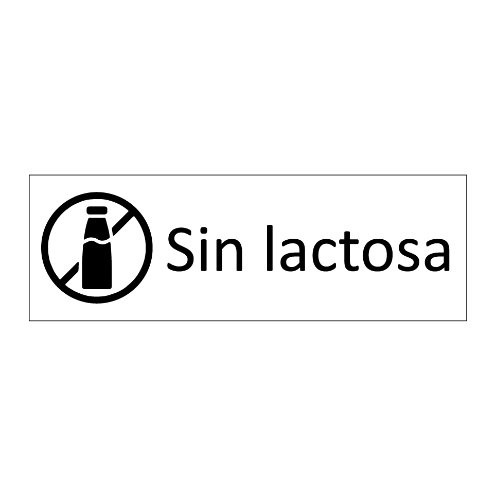 Sin lactosa