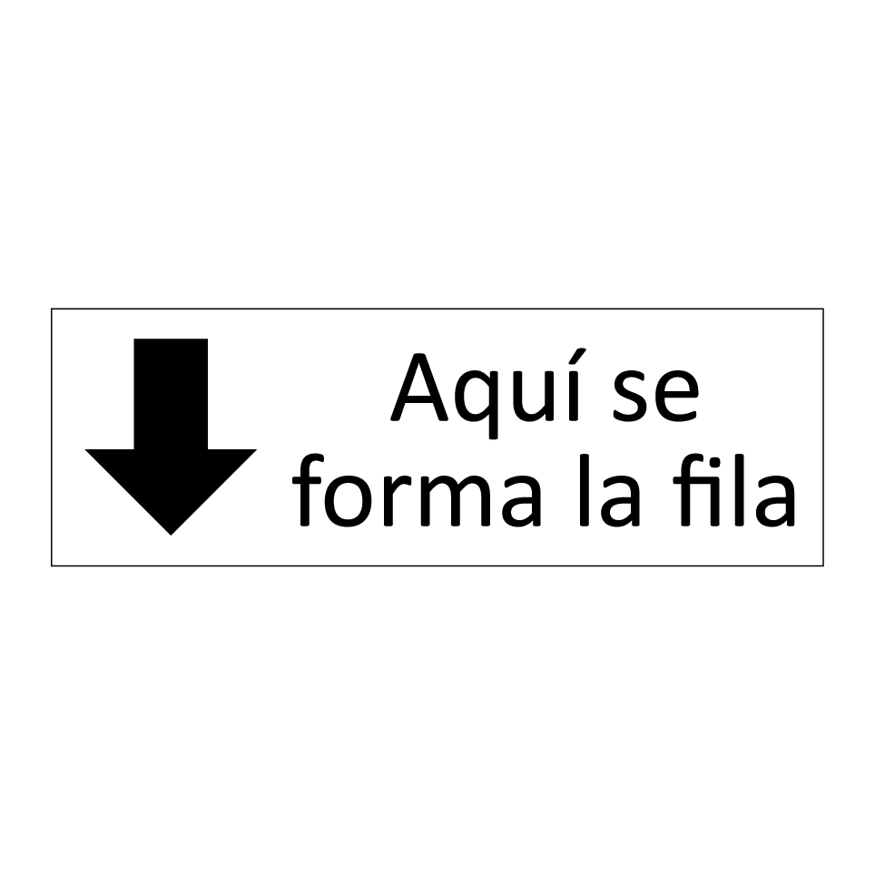 Aquí se forma la fila