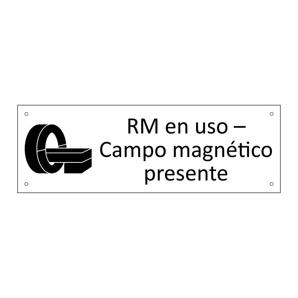 RM en uso – Campo magnético presente
