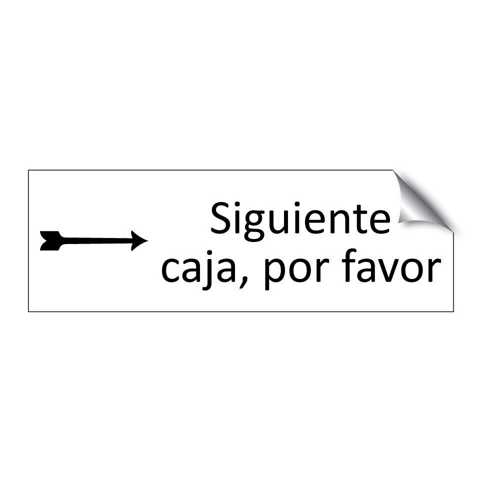 Siguiente caja, por favor