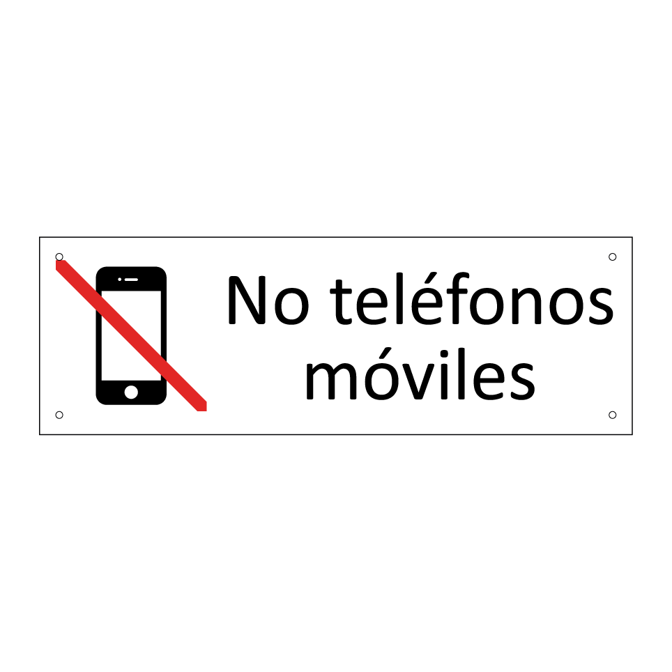 No teléfonos móviles